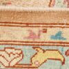 Hand-Knotted Persian Heriz Rug (Classical Bold Floral Medallion) - Cream Wool
