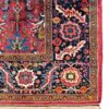 Hand-Knotted Persian Heriz Rug (Classical Bold Floral Medallion) - Red Wool