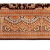 Hand-Knotted Persian Qom Silk Rug (Fine Art Classical Floral Medallion) - Brown