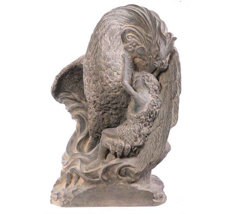 Simurgh & Zal Sculpture Iranian Mythologies