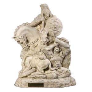 Rustam & Esfandiar Sculpture Legendary Heroes