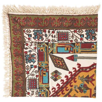 Persian Tablecloth: Isfahan's Traditional Kalamkari Block Print Symbols