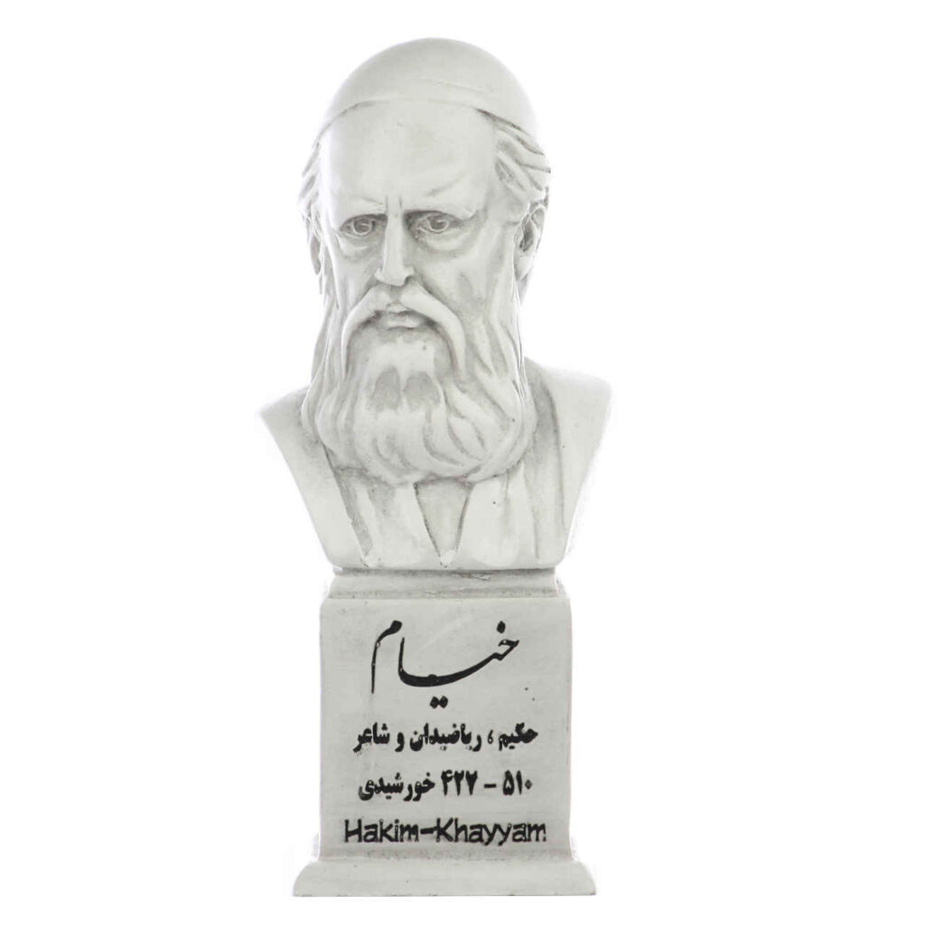 Polymath Statues Omar Khayyam Bust Statue Persian Polymath - ShopiPersia
