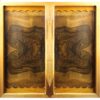 Handcrafted Solid Wood Persian Backgammon Board with Phoenix Persian Heritage Design