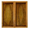 Wood Carved Backgammon Board Handcrafted with Persian Heritage Kayyam Cup
