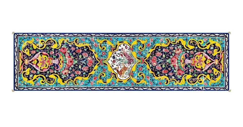 Persian Elegance Velvet Table Runner Homa R-138