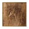 Luxury Handcrafted Solid Wood Persian Backgammon Board with Horse Carving