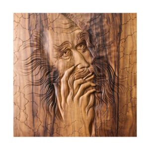 Wood Carved Backgammon Board Handcrafted with Persian Heritage Dervish