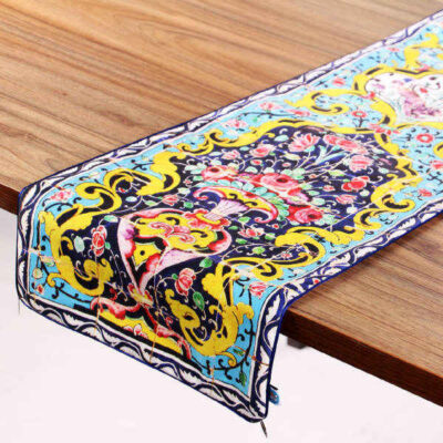 Persian Elegance Velvet Table Runner Homa R-138