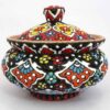 Handcrafted Persian Pottery Tea & Coffee Set - Minakari Enameled