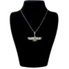 Silver Pendant Minimalist Zoroastrian Faravahar Symbol
