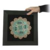 Framed Islamic Calligraphy Marquetry Wood Inlay Art Chahar Gol