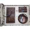 Treasured Persian Artisanal Wallet, Keychain & Card Holder Gift Set for Men