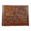 Persian Leather Bifold Wallet for Men with Achaemenid Throne Design