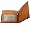 Persian Leather Bifold Wallet for Men with Achaemenid Throne Design