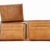 Persian Leather Bifold Wallet for Men with Achaemenid Throne Design