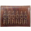 Persian Leather Bifold Wallet for Men with Achaemenid & Faravahar Design