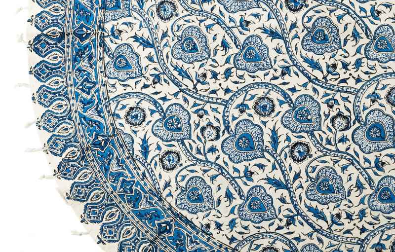 Persian Tablecloth: Isfahan’s Traditional Kalamkari Block Print 03
