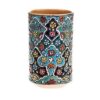 Pottery Pen Holder – Minakari Enameled, Hirad Style