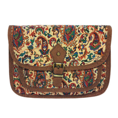 Persian-Inspired Termeh Crossbody Shoulder Bag