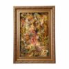 Hand-Knotted Persian Wall Hanging Rug from Tabriz Depicting Booyeh Bahar Miniature