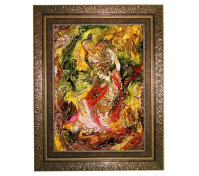 Machine-Made Persian Miniature Wall Hanging Rug – Persian Miniature 39KC, Kashan