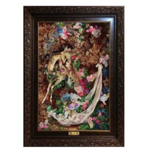 Persian Wall Hanging Rug from Tabriz Depicting Miniature M23