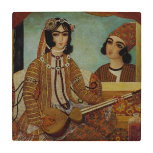 Decorative Persian Ceramic Tile – Shahnameh Inspired: Miniature wk139