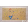 Original Persian Safavid Art Painting: Watercolor and Gouache on Cardboard - Sheikh