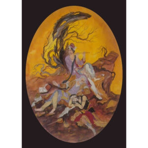 Original Persian Miniature Art Painting: Watercolor and Gouache – Ney Instrument