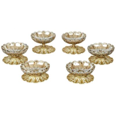 Elegant Crystal Haft-sin Set for Nowruz Persian New Year Noor