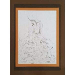 Original Persian Miniature Art Painting: Watercolor – Rumi and Shams