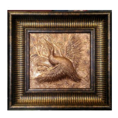 Engraved Brass Bird Wall Art – Artistic Metalwork for Traditional Home Decoration