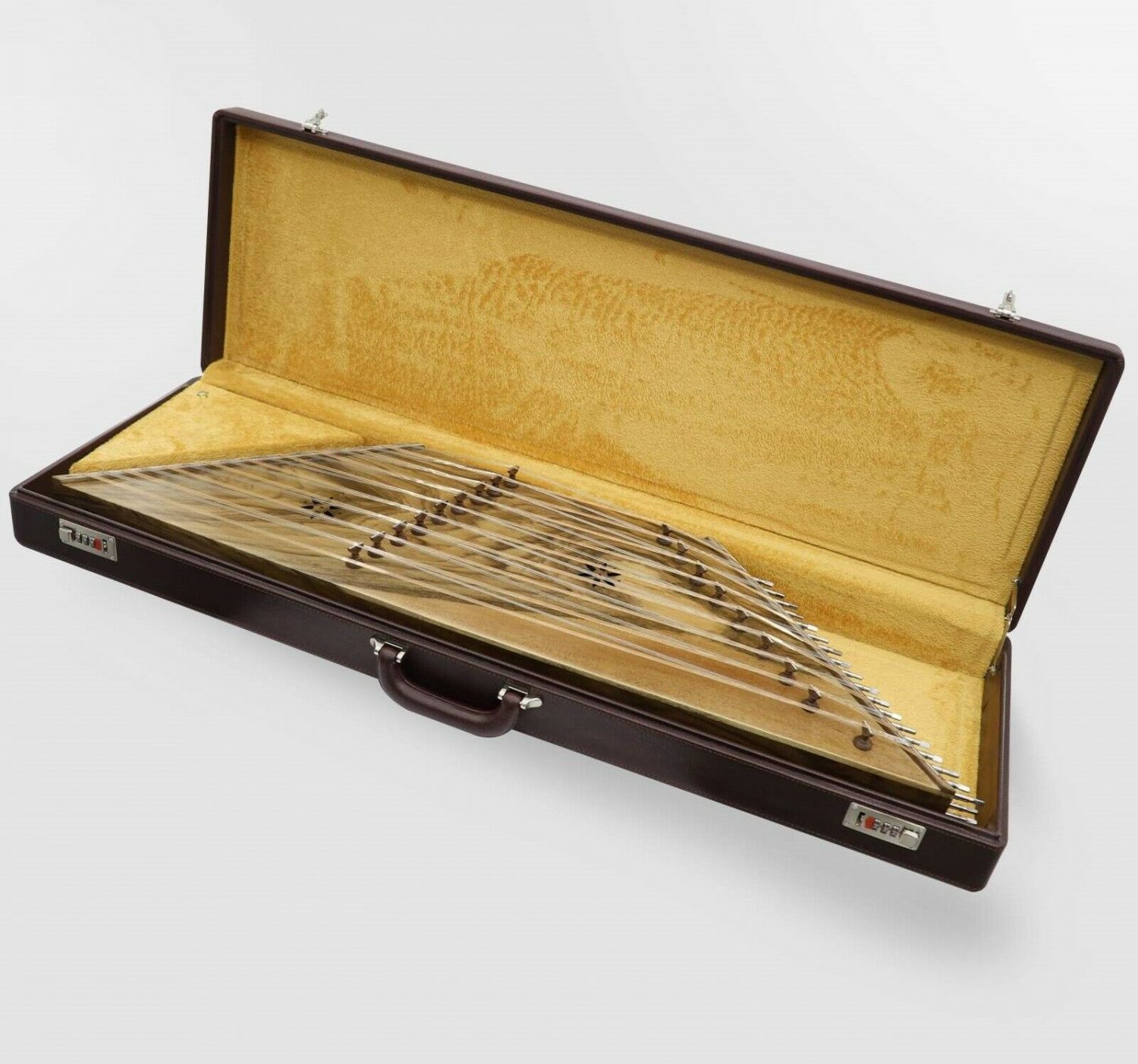 Leather Hard Case For Persian Santur With Foam and Leather Covering