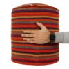 Authentic Ottoman Kilim Pouf with the Origin Iran Handcrafted