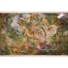 Hand-Knotted Persian Wall Hanging Rug from Tabriz Depicting Dayereh Hasti Miniature