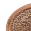 Traditional Copper Serving Tray - Hand Hammered Geometric Design 040