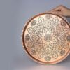 Traditional Copper Serving Tray - Hand Hammered Floral Design 619