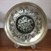 Persian Decorative Copper Engraved Wall Plate Flowers
