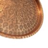 Traditional Copper Serving Tray - Hand Hammered Geometric Design 08