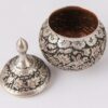 Engraved Persian Copper Sugar Bowl Model Garden