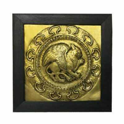 Persian Winged Lion Engraved Brass Wall Art – Ancient Iranian Symbol & Heritage Decor