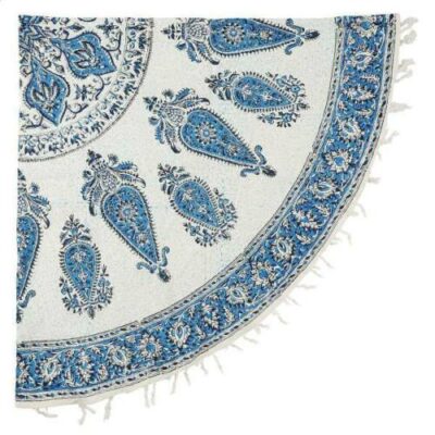 Iranian Tablecloth: Isfahan's Traditional Kalamkari Block Print 07
