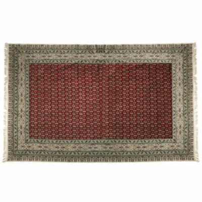 Persian Tablecloth: Isfahan's Traditional Kalamkari Block Print Red