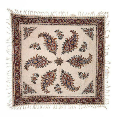 Persian Tablecloth: Isfahan's Traditional Kalamkari Block Print Atrian