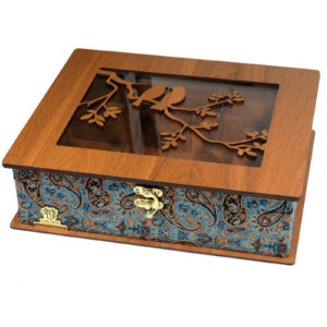 Wooden Tea Storage Chest Box – Termeh LB63 Design