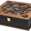Persian-Inspired Termeh Wooden Tea Chest Organizer