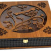 Persian-Inspired Termeh Wooden Tea Chest Organizer