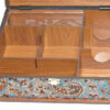 Chest-Style Wooden Tea Bag Box – Termeh Motif LB54