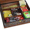 Chest-Style Wooden Tea Bag Box – Termeh Motif LB54